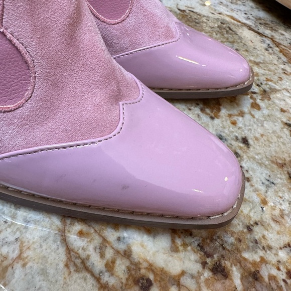 Lulu’s pink slip on heeled mules size 6.5 - Picture 13 of 14